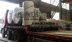 大批燃气热水锅炉装车发货